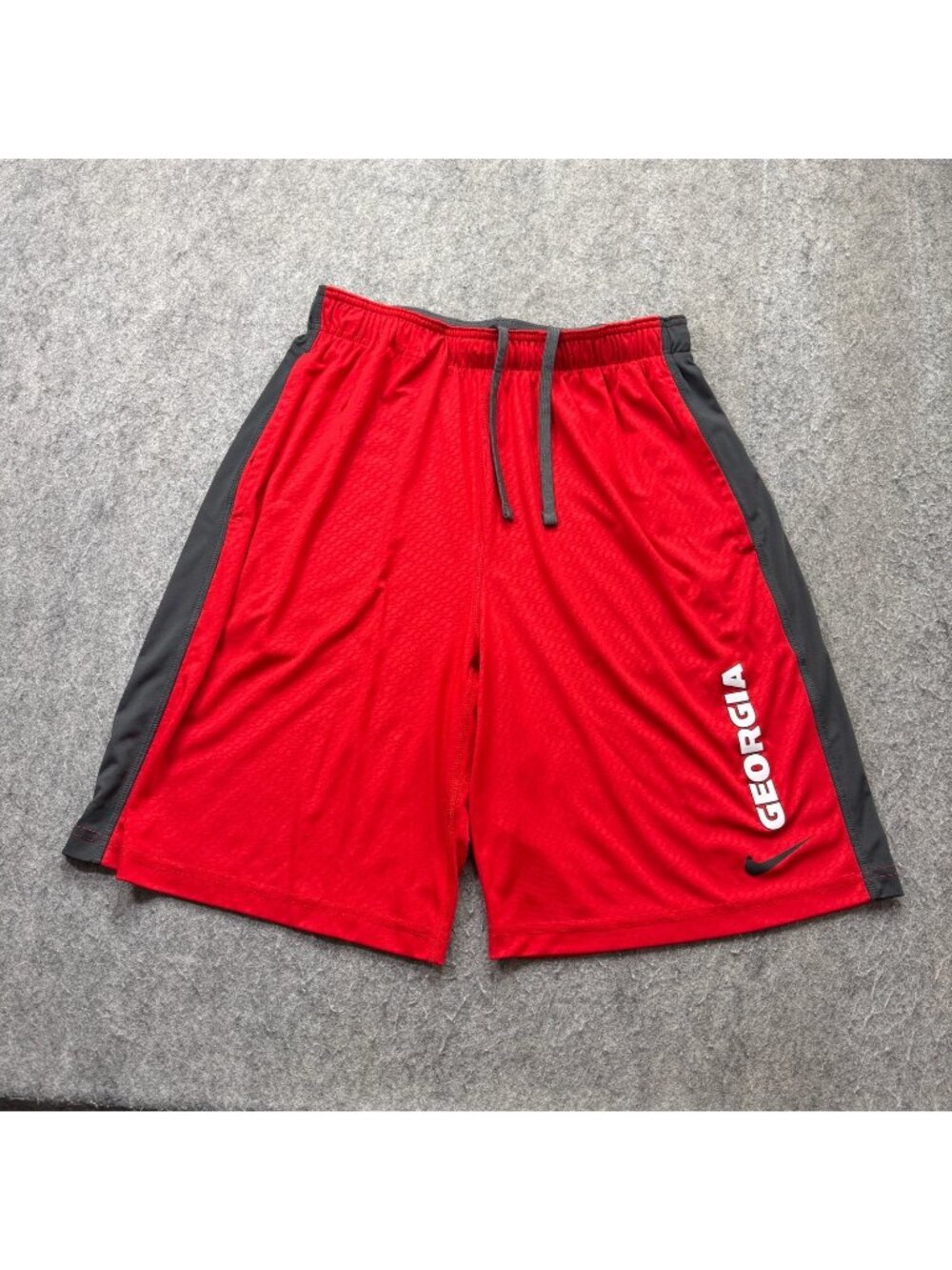 Georgia Bulldogs Nike Shorts Men M Red Black DRI-FIT Training 10" Basketball